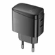 Зарядний пристрій Hoco CS62A 2USB-C PD/QC 45W GAN Black - зображення 6
