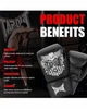 Боксерські рукавички TapOut BIXBY 960009-1067 16 унцій Black/Off White (4255581518055) - изображение 4