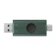 Флеш-накопичувач Kingston 256GB DataTraveler DuoG2 USB-A + USB-C 3.2 Gen 1 Black/Green (DTDEG2/256GB) - зображення 3
