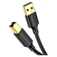 Кабель для принтера USB 2.0 AM/BM 1.0m US135 black Ugreen (20846) (346833) - изображение 1
