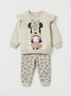 Костюм утепленный для девочки Zara Disney Minnie Mouse (свитшот и брюки) 104-110 см Бежевый - изображение 1