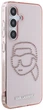 Панель Karl Lagerfeld Rhinestones Karl Head Logo для Samsung Galaxy S25 Pink (3666339450113) - зображення 4