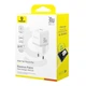 Сітчасте зарядне пристрій Baseus Palm Type-C+USB 30W білий P1011160A213-00 - зображення 4