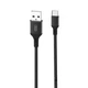 Кабель XO NB143 Braided data cable Type-c 1m Чорний - зображення 1