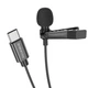 Мікрофон Петлічний BOROFONE BFK11 Elegant lavalier microphone Type-C чорний - изображение 6