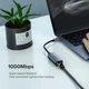 Сетевая карта UGREEN 30287 USB 2.0 Type C 10/100Mbps Ethernet Adapter 110mm (чорный) (30287) - изображение 2