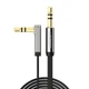 Аудіо кабель UGREEN AV119 3.5mm Male to 3.5mm Male Straight to angle flat Cable 1m (10597) - зображення 1