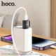 Перехідник HOCO UA31D USB male to Type-C female USB2.0 adapter чорний - изображение 2