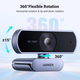 Веб камера UGREEN CM678 для ПК и ноутбука 1080P 30FPS 2 микрофона HD Webcam (15728) - изображение 2