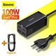 Сетевое зарядное устройство для Baseus GaN3 Pro Desktop Fast Charger 2U+2C 100W EU Black (CCGP000101) - изображение 2