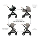 Універсальний візочок 3 в 1 Kinderkraft Esme Pro Sand Beige, KSESME00BEG300N - зображення 6