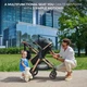 Універсальний візочок 3 в 1 Kinderkraft Esme Pro Pure Black, KSESME00BLK300N - зображення 12