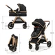 Універсальний візочок 3 в 1 Kinderkraft Esme Pro Pure Black, KSESME00BLK300N - зображення 10
