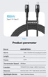 Кабель Asometech Type-C PD 100w 1м Fast Charge Black - зображення 13