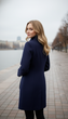 Пальто VOLANGE 42 Синій (DS-1458-Navy-blue) - зображення 6