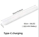 Аккумуляторная LED лампа 50 см с датчиком движения и usb Type-C подзарядкой, портативная лампа на магнитах - изображение 2