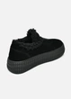 Женские короткие зимние угги PARADIZE SHOES из черной замши с черной меховой опушкой на высокой подошве 40 размер (стелька 26,2 см) - изображение 5