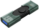 USB флеш накопитель Kingston 128GB DataTraveler Duo USB 3.2 / Type-C Black/Green (DTDEG2/128GB) - изображение 4