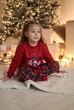Детская теплая пижама M (116-122 см) для Мальчиков и Девочек Winter Holiday Красная COSY - изображение 9