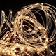 Гирлянда Конский хвост 2м 20 нитей 400LED на проволоке USB капля росы белый тёплый - изображение 3