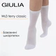 Жіночі класичні шкарпетки Giulia WS3 TERRY CLASSIC 003 36/40 White, білі однотонні бавовняні шкарпетки - зображення 1