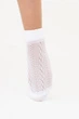 Женские короткие носки с сетчатым плетением Giulia WS1 AIR 011 36/40 White-bianco белые носки сетка - изображение 3