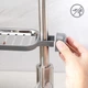 Полка на душевую штангу и смеситель с фиксатором MBM HOME BP-22 GRAY пластиковая серая - изображение 6
