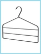 Вешалка для брюк IKEA — чёрная, 37 см - изображение 1