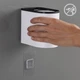 Держатель для зубных щеток со стаканами MBM HOME BP-20 WHITE/BLACK клеящийся пластиковый бело-черный - изображение 6