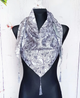 Тепла флісова косинка Блез 160*75 см сірий 2320 - зображення 4
