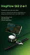 Беспроводное зарядное устройство Ugreen W702 Genshin Impact MagFlow Qi2 2-в-1 15W магнитное складное Черный (35316GI) - изображение 11