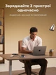 Зарядний пристрій Ugreen Nexode Pro X614 GaN 45W висувний кабель USB-C 70 см + USB-C + USB-A Сірий (65822) - зображення 3
