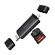 Кардридер Ugreen CM803 USB-C/USB-A 3.0 SD 4.0 UHS-II 312 МБ/с OTG Темно-серый (65024) - изображение 1
