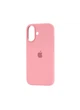 Чехол для iPhone 16 силиконовый Soft-touch Silicone Case Full Size (AA) Light Pink - изображение 1