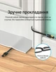 Патч-корд Vention CAT 8 SSTP RJ-45 Плоский 40 Гбіт/с 2000 МГц 1.5 м Чорний (IKCBG) - зображення 5