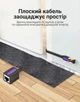 Кабель-удлинитель Vention Cat 7 FTP RJ45 10 Гбит/с плоский 0.5 м Черный (ICBBD) - изображение 6