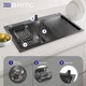 Кухонная мойка Britc HM HS7848L-B 78x48x21 см Серый - изображение 4