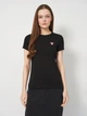 Футболка бавовняна жіноча Guess Ss Cn Mini Triangle Tee W2YI44-J1314-JBLK M Jet Чорна (7622078608679) - зображення 1