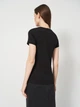 Футболка бавовняна жіноча Guess Ss Cn Mini Triangle Tee W2YI44-J1314-JBLK M Jet Чорна (7622078608679) - зображення 2