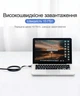 Патч-корд Vention CAT 7 U/FTP Ethernet RJ-45 10 Гбит/с плоский 0.5 м Черный (ICABD) - изображение 7