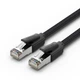 Патч-корд Vention CAT 8 SFTP RJ-45 40 Гбіт/с 2000 МГц 1 м бавовняне обплетення Чорний (IKOBF) - зображення 1