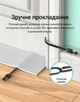 Патч-корд Vention CAT 8 S/FTP RJ-45 40 Гбіт/с 2000 МГц Плоский 5 м Чорний (IKCBJ) - зображення 5