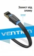 Патч-корд Vention CAT 8 S/FTP RJ-45 40 Гбіт/с 2000 МГц Плоский 5 м Чорний (IKCBJ) - зображення 9