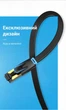 Патч-корд Vention CAT 8 RJ-45 40 Гбіт/с 2000 МГц плоский 3 м Чорний (IKCBI) - зображення 8