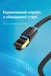 Патч-корд Vention CAT 8 RJ-45 40 Гбіт/с 2000 МГц плоский 3 м Чорний (IKCBI) - зображення 12