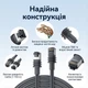 Мережевий кабель для Starlink Standard Gen3 та Mini Vention Cat5e RJ45 STP 1 Гбіт/с 50 м Сірий (IACHX) - зображення 2