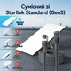 Кабель LAN для Starlink Standard Gen3 / Mini Vention Cat5e STP RJ45 1 Гбит/с IP67 40 м Серый (IACHV) - изображение 5