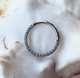 Кольцо кликер для пирсинга Asteel А0019 медицинская сталь Камни 8 мм - изображение 1