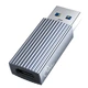Адаптер Orico AH-AC10 USB-A - Type-C USB 3.1 10 Гбіт/с 3A Сірий (ORICO-AH-AC10-GY-BP) - зображення 1