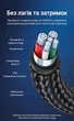 Кабель OTG Vention USB Type-C - USB-A 2.0 0.15 м 480 Мбит/с 2 А нейлоновая оплетка Серый (CCWHB) - изображение 8